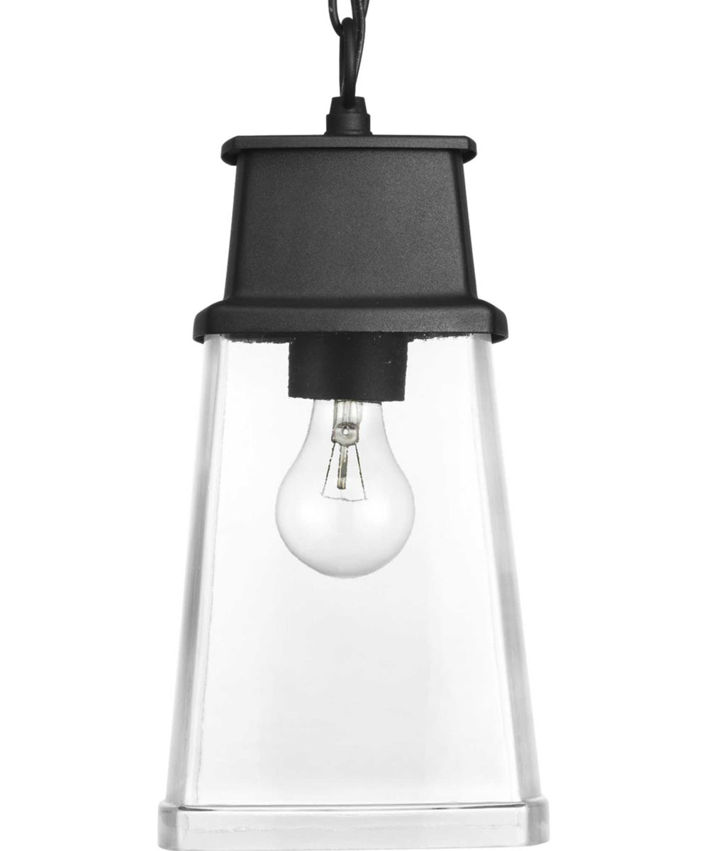 Greene Ridge 1-Light Hanging Lantern Textured Black