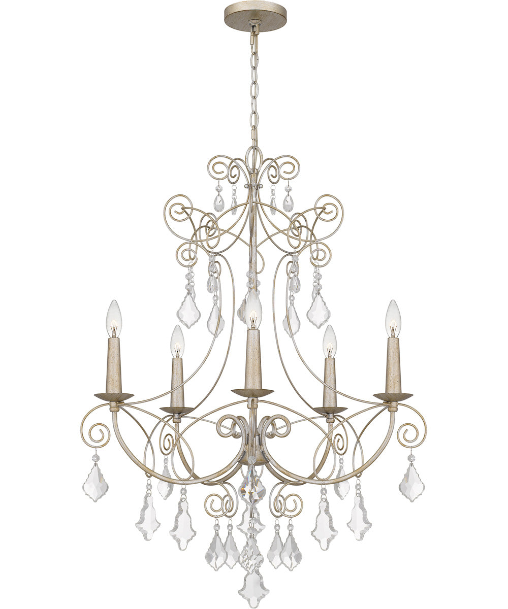 Merida 5-light Chandelier Vintage Gold