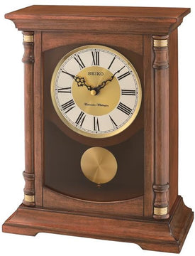 10"H Mantle with Pendulum and Chime Clock