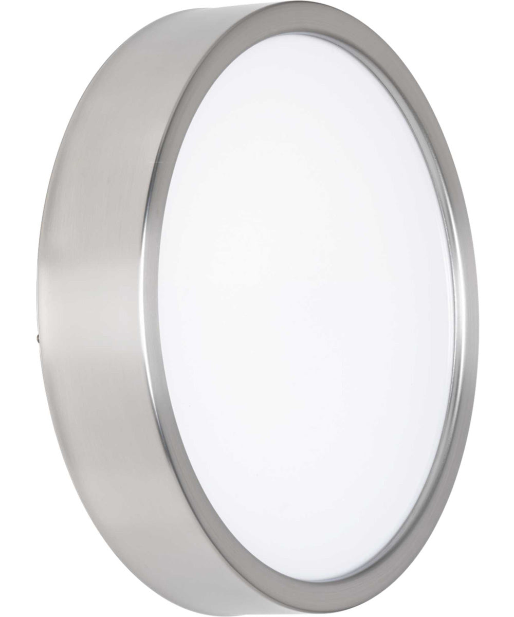 Portal 1-Light 13" LED Flush Mount Brushed Nickel