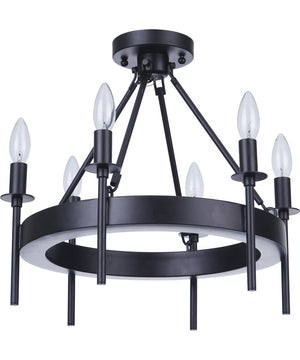 Larrson 6-Light Semi Flush Flat Black