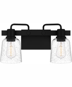 Lydia Medium 2-light Bath Light Matte Black