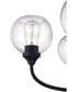 Glenda 5-Light Chandelier Flat Black