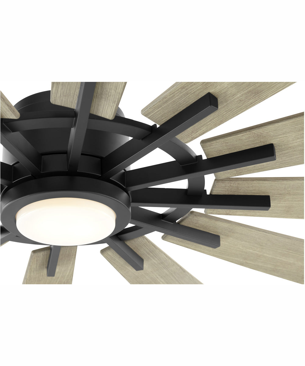72" Cirque 1-light LED Patio Ceiling Fan Matte Black
