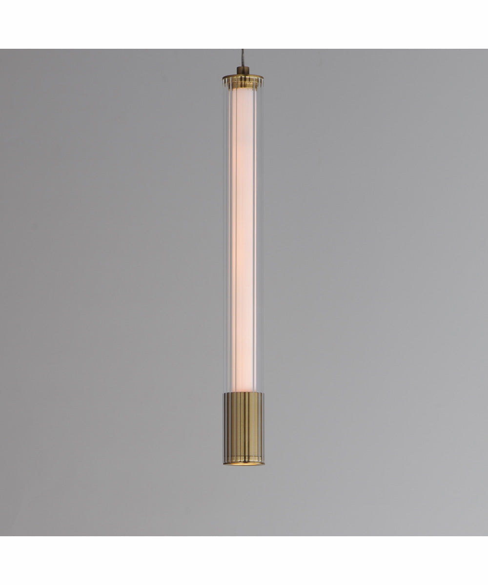 Cortex 14 inch LED Pendant Natural Aged Brass