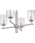 Hailie 4-Light Chandelier Satin Nickel