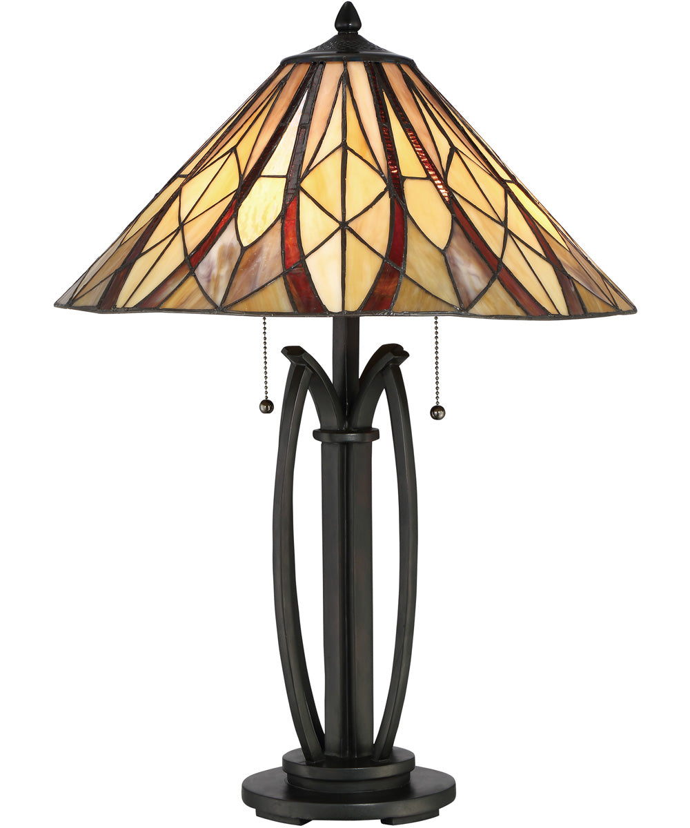 Victory Small 2-light Table Lamp Valiant Bronze
