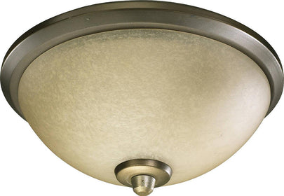 11"w Alton 3-Light Ceiling Fan Light Kit Antique Flemish