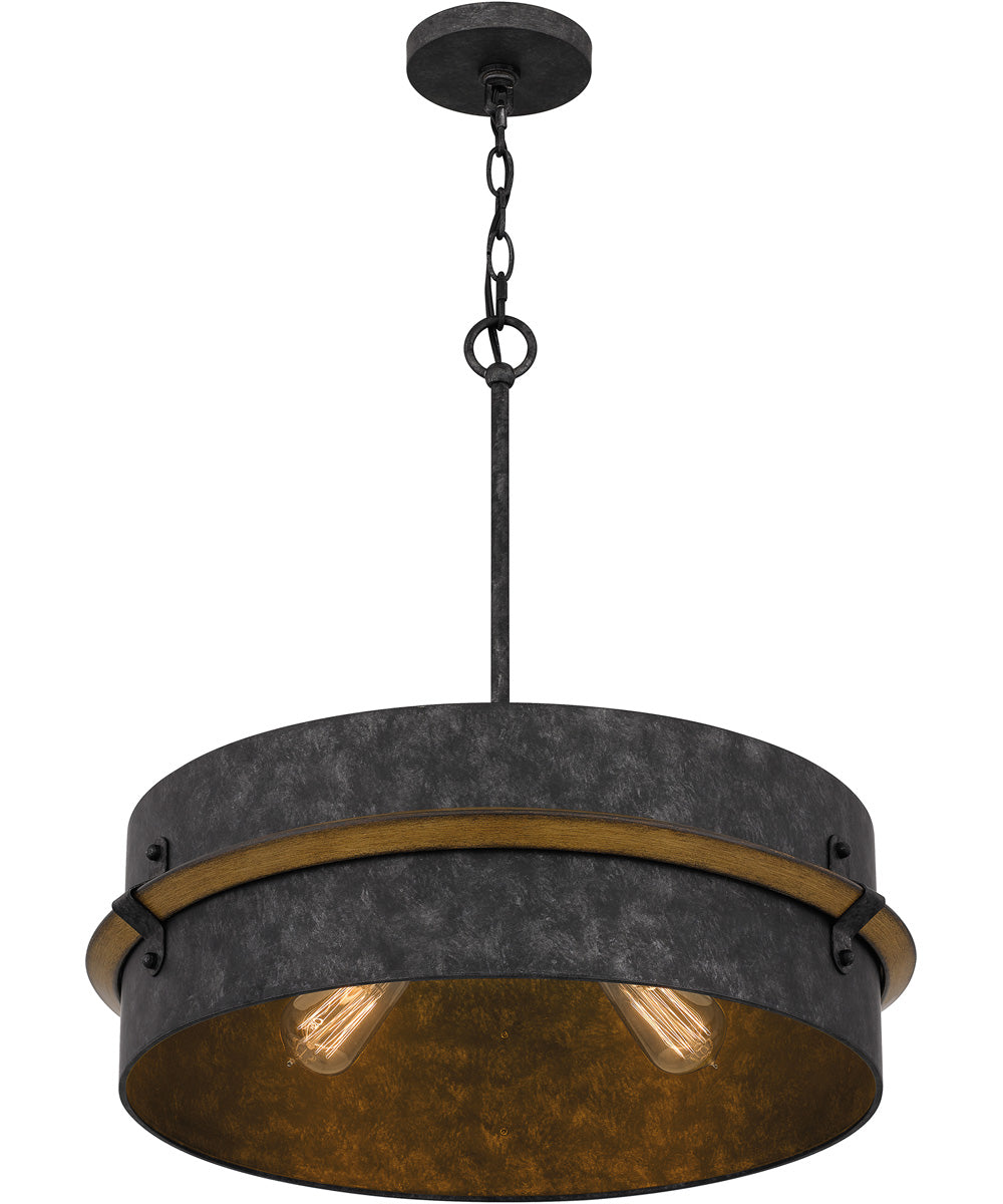 Lariat 3-light Pendant Old Black Finish