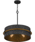 Lariat 3-light Pendant Old Black Finish