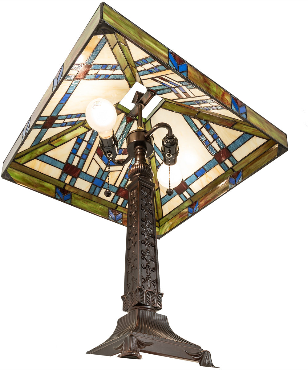 25" High Prairie Wheat Table Lamp