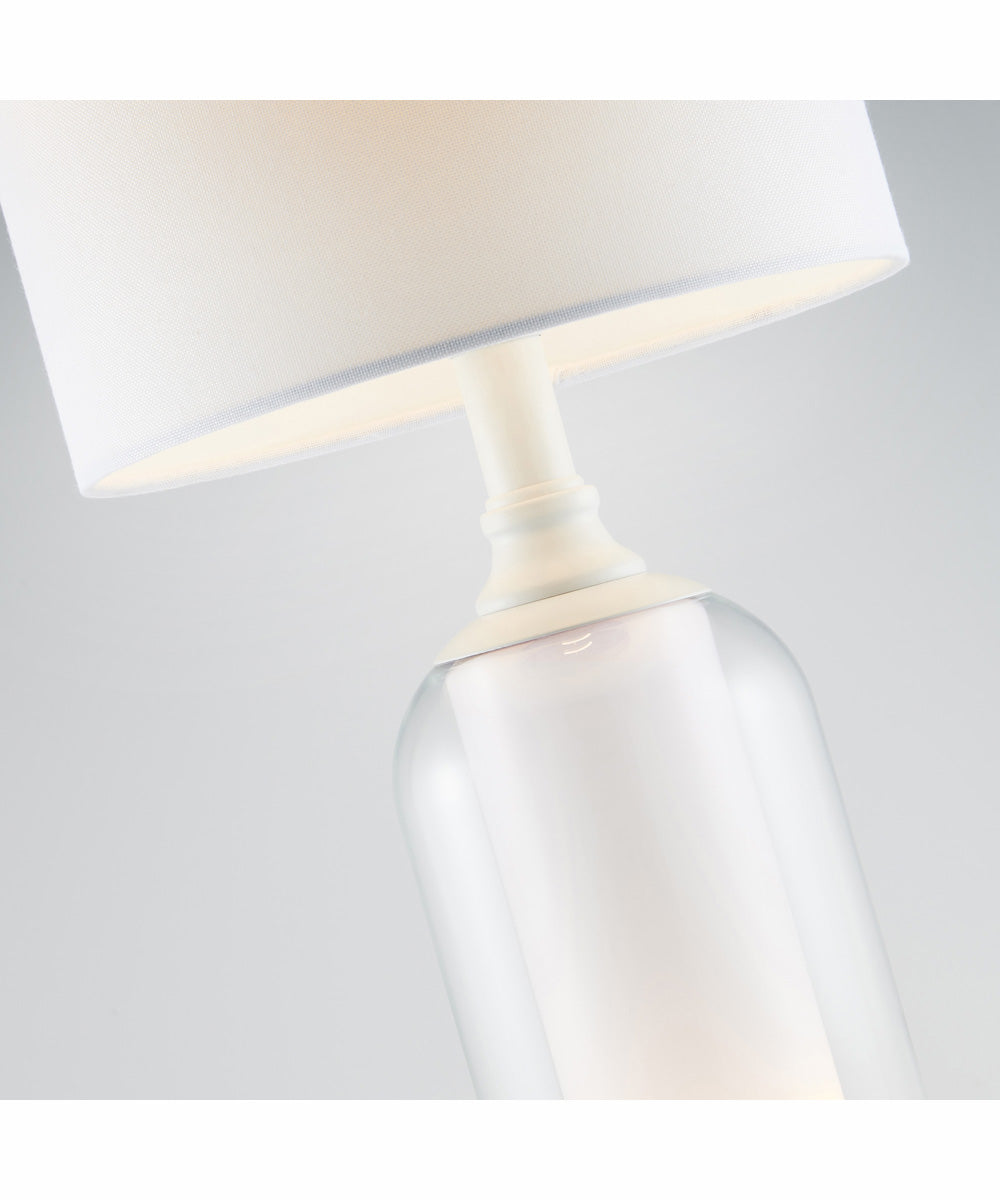 Garton 1-Light 2 Pack-Table Lamp With Nite White/White Shade
