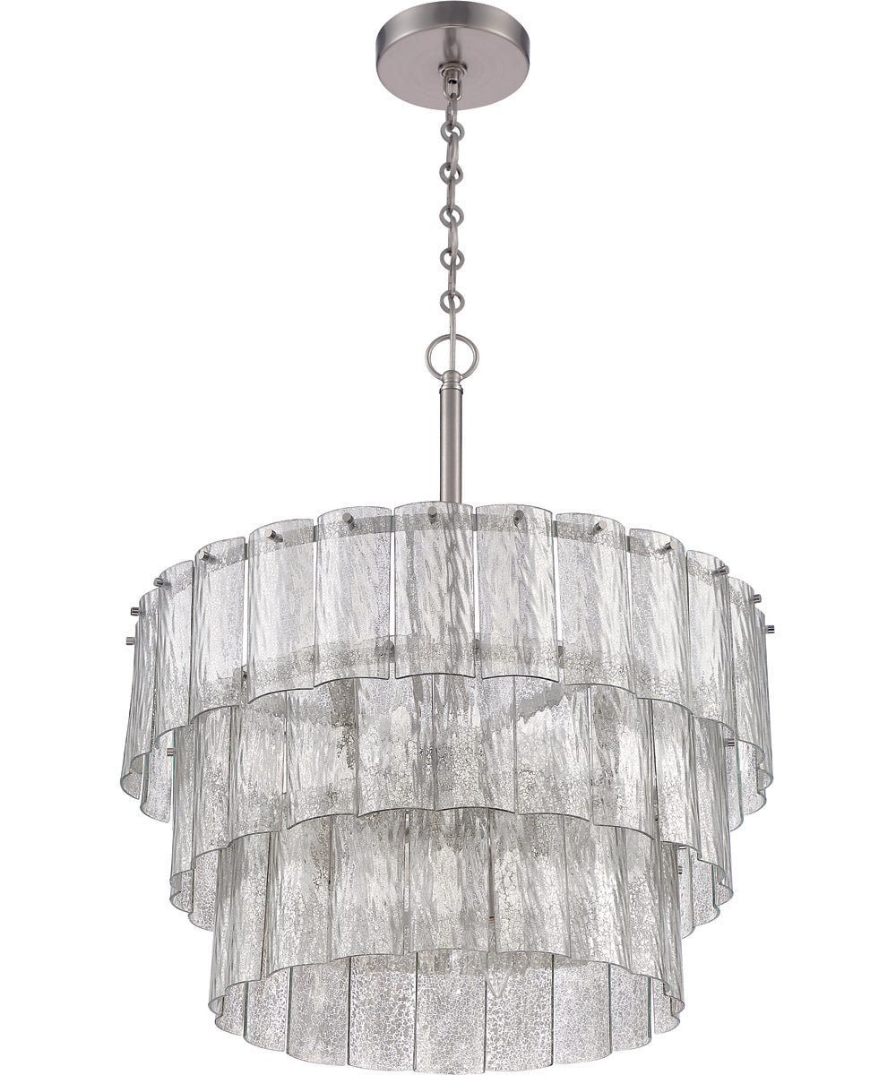 Museo 9-Light Pendant Brushed Polished Nickel