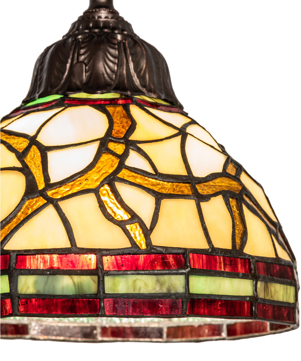 8" Wide Tiffany Pinecone Mini Pendant