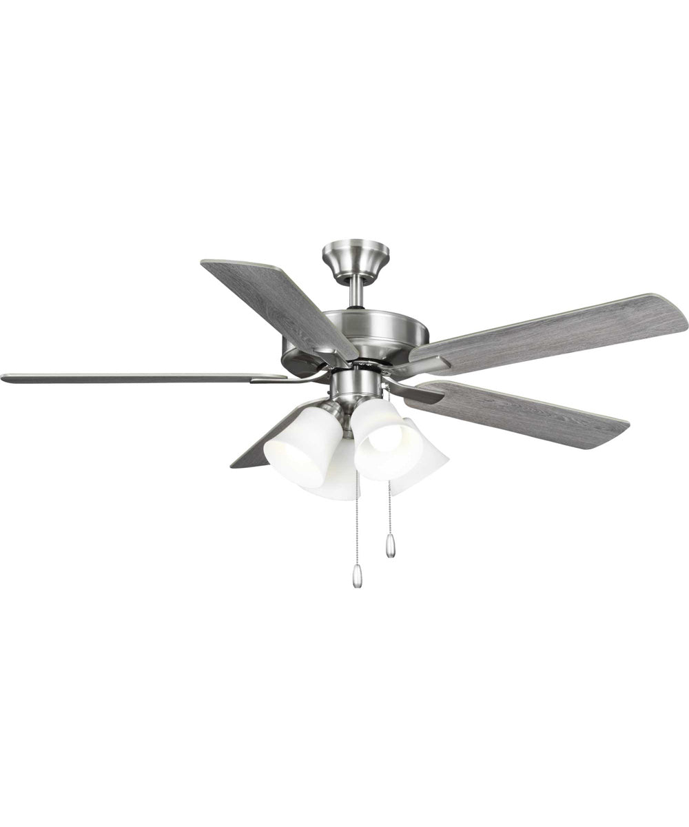 AirPro 52 in. 5-Blade Transitional Ceiling Fan with Light Brushed Nickel