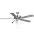 AirPro 52 in. 5-Blade Transitional Ceiling Fan with Light Brushed Nickel