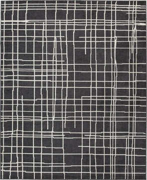 5'x'7' Jai Medium Rug Black/White