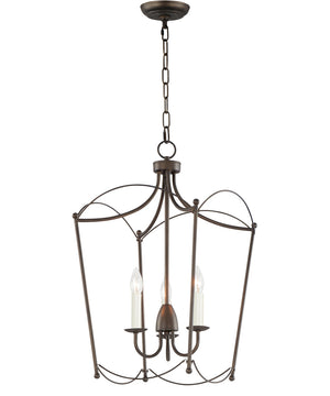 Plumette 3-Light Pendant Chestnut Bronze