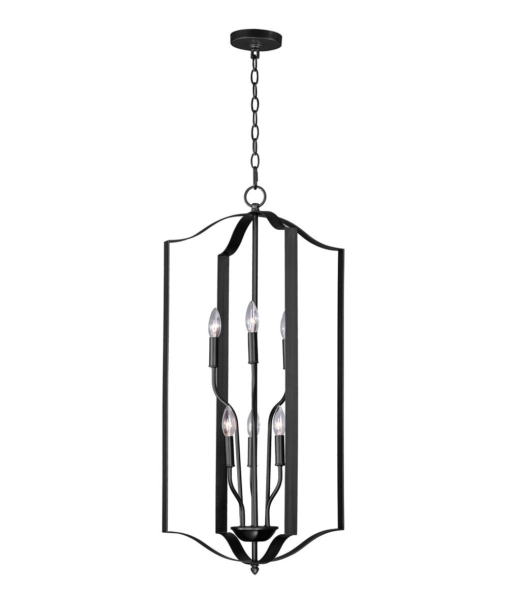 Provident 6-Light Chandelier Black