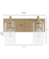 Fallstaff 2-light Bath Vanity Light Aged Brass