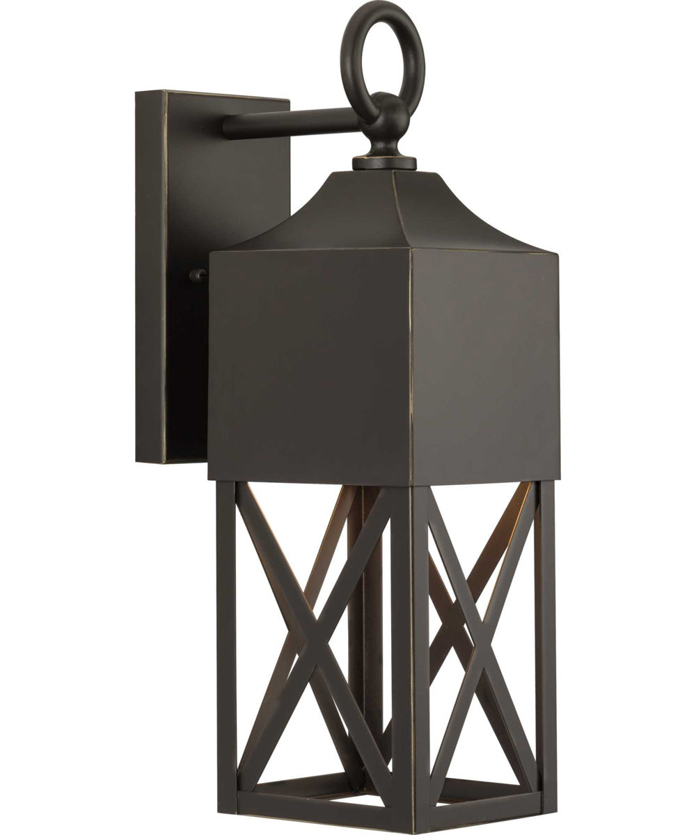 Birkdale 1-Light Modern Farmhouse  Outdoor Wall Lantern Antique Bronze