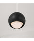 Dolby 1-Light Pendant Black Iron