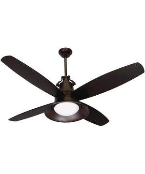 52" Union 1-Light Ceiling Fan (Blades Included) Oiled Bronze Gilded
