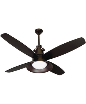 Union 1-Light Ceiling Fan (Blades Included) Oiled Bronze Gilded