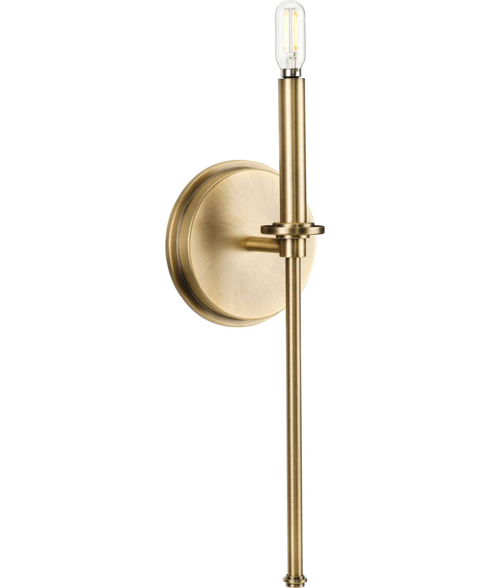 Elara 1-Light New Traditional Wall Light Vintage Brass