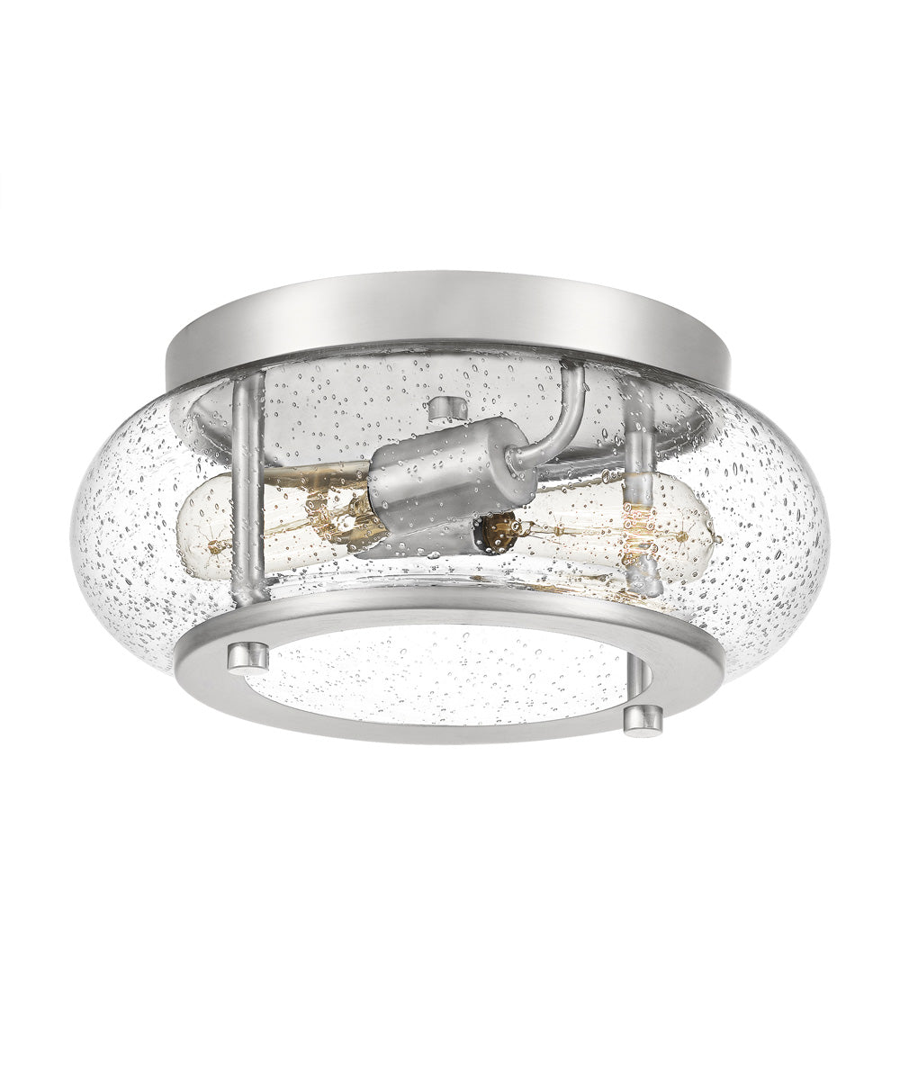 Trilogy 2-light Flush Mount Brushed Nickel