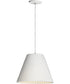 15"W Woven 1-Light Pendant White