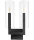 Harbin 2-light Wall Mount Light Fixture Textured Black