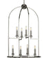 Seneca 8-Light Farmhouse Pendant Light Polished Nickel