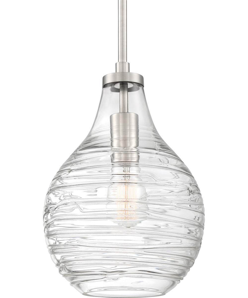 Genie Small 1-light Mini Pendant Brushed Nickel