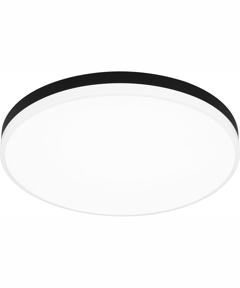 Weldin Large Flush Mount Matte Black White