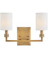 Moore 2-Light Medium Sconce in Heritage Brass
