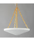 Artemis 4-Light Pendant Natural Aged Brass