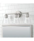Baker 3-Light Vanity Brushed Nickel