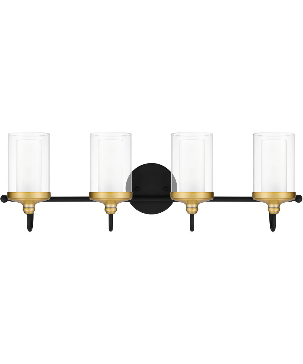 Rowland Extra Large 4-light Bath Light Matte Black