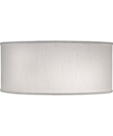 16x16x7 Global White Shallow Drum Hardback Lampshade