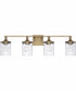 Colton 4-Light Vanity Aged Brass