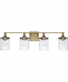 Colton 4-Light Vanity Aged Brass