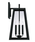 Leighton 4-Light Outdoor Wall-Lantern Rain or Shine - Black