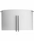 Modern Glass Sconce 2-Light Wall Sconce Matte Black