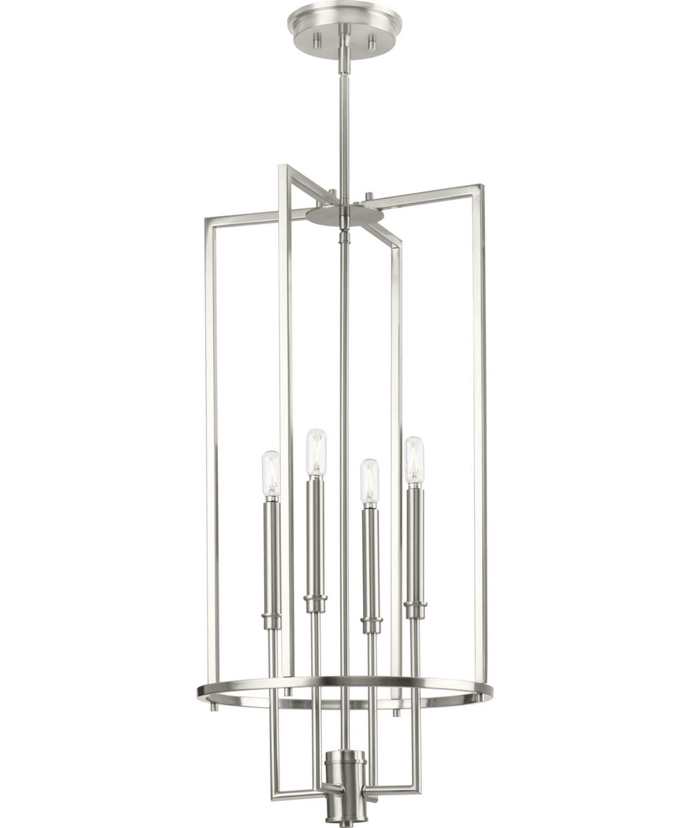 Elara 4-Light New Traditional  Chandelier Foyer Light Brushed Nickel