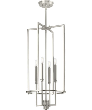 Elara 4-Light New Traditional  Chandelier Foyer Light Brushed Nickel