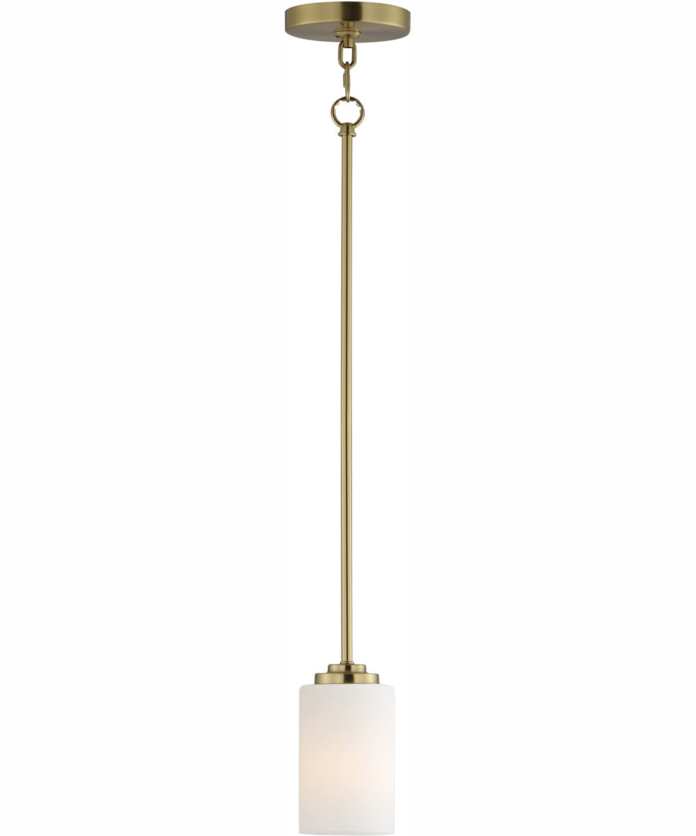 Deven 1-Light Mini Pendant Satin Brass