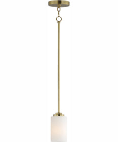 Deven 1-Light Mini Pendant Satin Brass