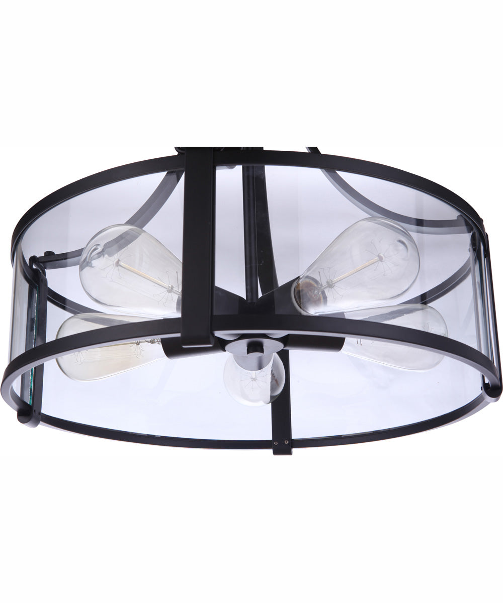 Elliot 5-Light Pendant Flat Black