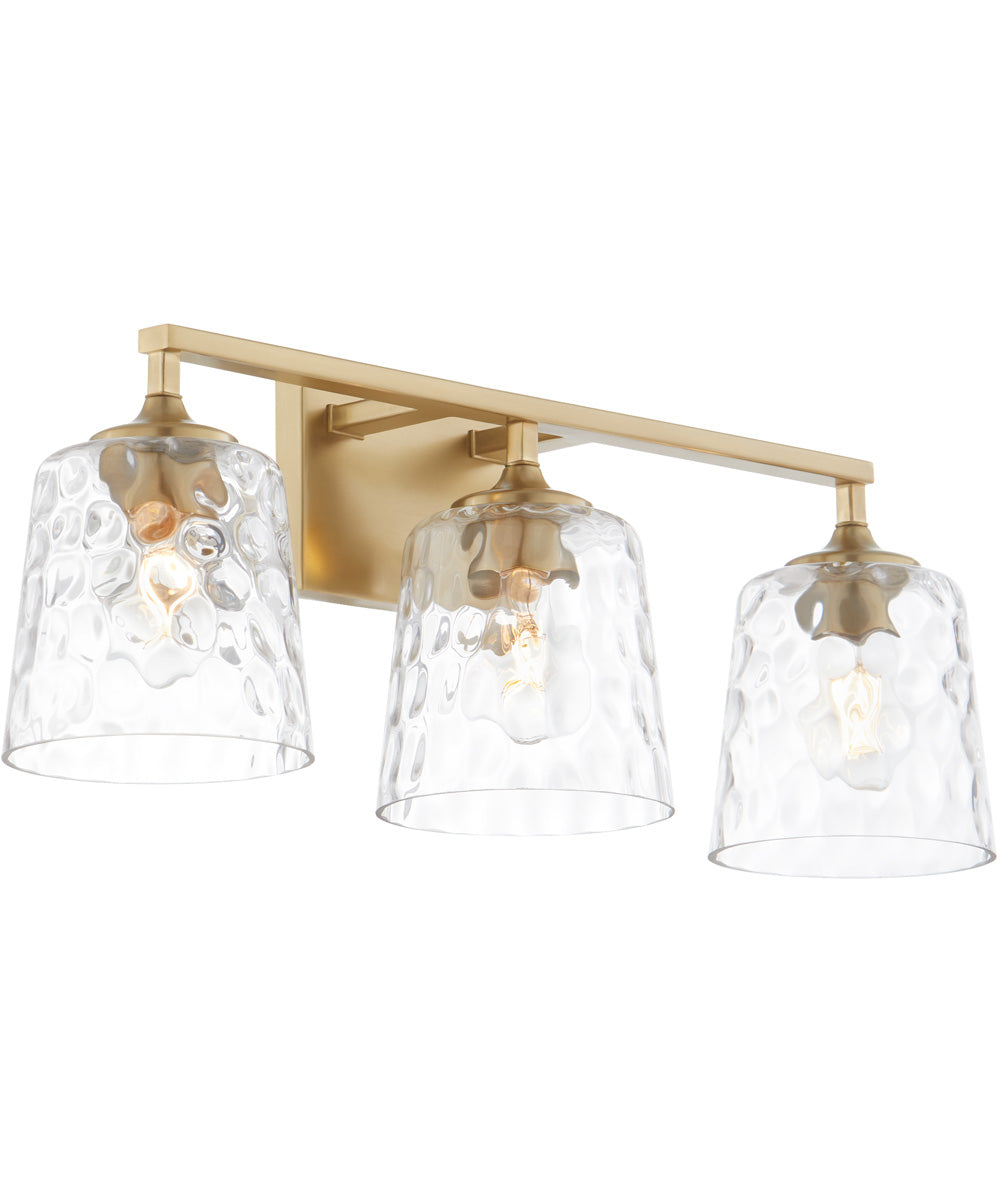 Eldorado 3-light Bath Vanity Light Aged Brass